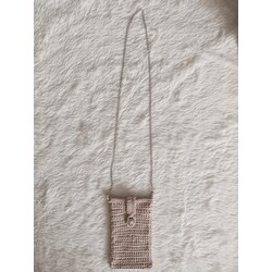bej telefon çantası