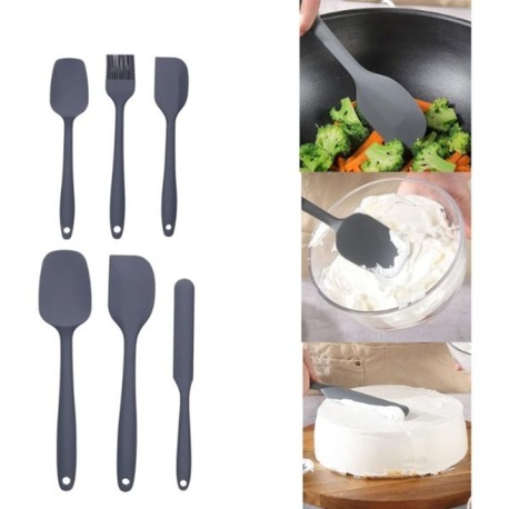 Silikon Spatula ve Fırça Seti 6- Adet 