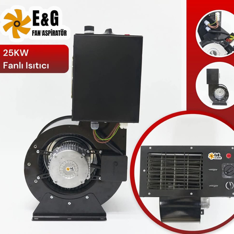 25 kW SANAYİ FANLI  ISITICI 