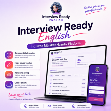 Interview Ready English | Dijital İngilizce Mülakat Hazırlık Platformu
