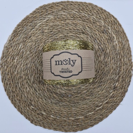Moly Metalik Makrome İpi - Çanta, Supla ve Dekorasyon İçin Parlak Simli İplik