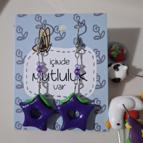 Stardew Valley Yıldız Kaydı Küpe 