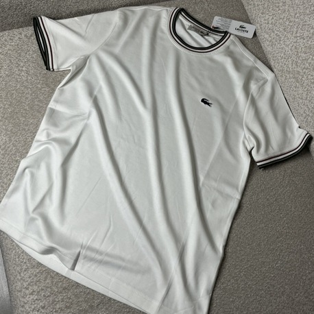 •İTHAL• Lacoste Premium Beyaz Basic T-shirt 