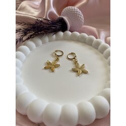 Gold Sallantılı Deniz Yıldızı Küpe