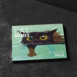 Cat Memes V3 Sticker Pack - Elwyn Sticker