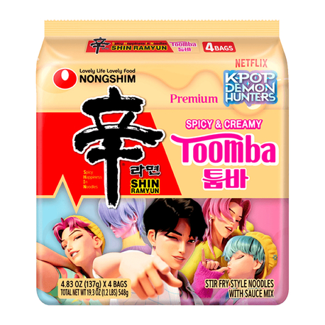 Nongshim stir fry Toomba K-pop demon hunter (özel seri) 