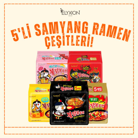 5'li Samyang Ramen Fırsat Paketi