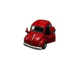 Metal Vosvos Çek Bırak Araba Sarı 8x4 Cm