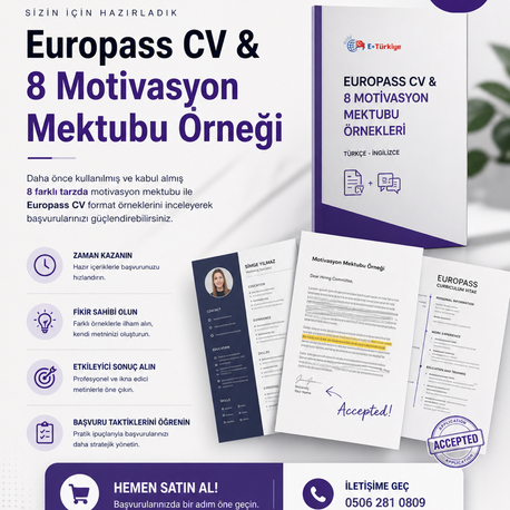 Europass CV & 8 Motivasyon Mektubu Örnekleri