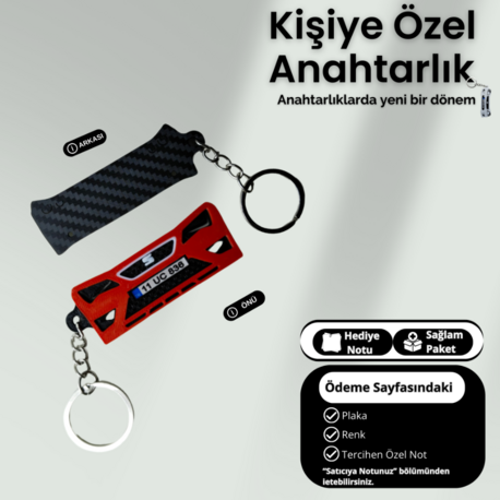 Kişiye Özel Plaka Anahtarlık / Araba Hediyesi / Seat Leon Anahtarlık