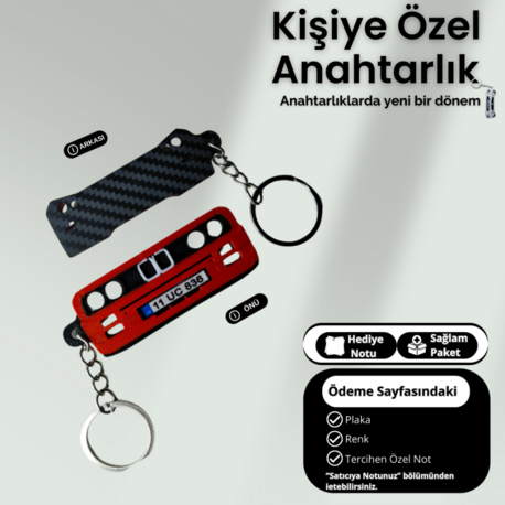 Kişiye Özel Plaka Anahtarlık / Araba Hediyesi / BMW E30 Anahtarlık