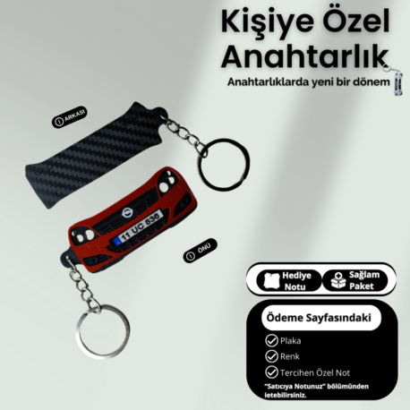 Kişiye Özel Plaka Anahtarlık / Araba Hediyesi /  Opel Anahtarlık