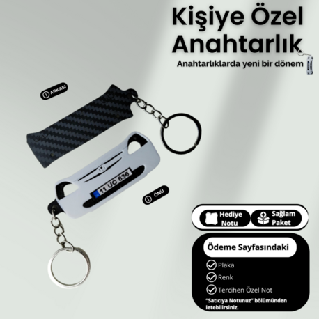 Kişiye Özel Plaka Anahtarlık / Araba Hediyesi /  Honda Vtec2 Anahtarlık