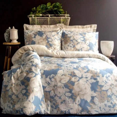 ISS-MAM-003268 İssimo Deco Rose 210TC (83 Tel) Pamuk Saten Çift Kişilik Nevresim Takım 1 Adet