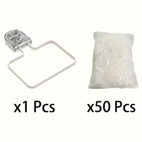 MK255302 1 beyaz filtre + 50 filtre şeridi Güçlü Emişli Mutfak Lavabo Süzgeci