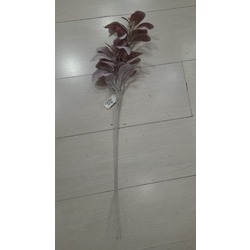 B33-2105 Yapay Çiçek Kuzu Kulağı Lamb's Ear Spray Flocked 28inch Brown 1 Adet