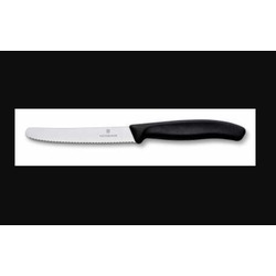 VT 6.7833 Victorinox Mutfak SwissClassic 11cm Domates & Sosis Bıçağı Siyah 1 Adet