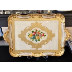 LMFLORANCEBTEPS L & M Florance ART İtalyan Gül Ağacı El Yapımı 55x36cm