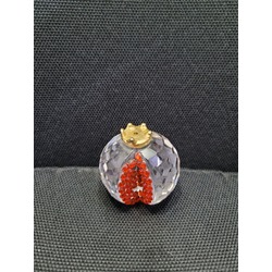 7039 Küçük Kristal Nar Hediyelik Eşya Bulgar Gravür Yükseklik 42mm Genişlik 40mm 1 Adet