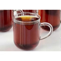 KRD04 Termisil Houseware Ev Eşyası Kupa Bardak Cam 250ml Sağlıklı Şeffaf Çay Bardağı 1 Adet