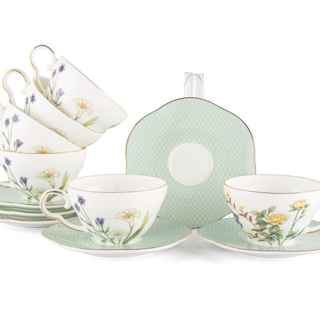 P367.117815 Eternal Flowers 2'Lİ Kahve fincan Seti 100cc Butik Mutfak