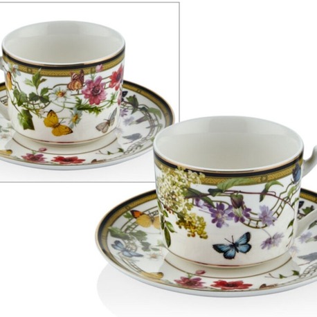 A1BSF-1900MG Muse Garden Çay Fincan 15x6,5cm Porselen Kelebek Tekli