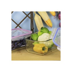 BRM003LRE4 Bor & More Kilitli Saklama Kabı Mavi Yemek Gıda Düzenleme Mutfak 2,8L