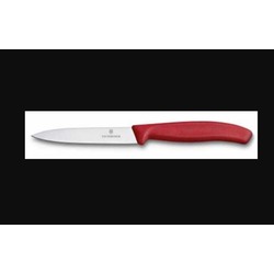 VT 6.7701 Victorinox Mutfak SwissClassic 10cm Soyma Bıçağı Kırmızı Sivri Uçlu 211 mm
