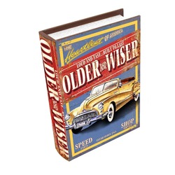 GP-2987-B Ahşap Kitap Kutu My Garage Ofis Hobi Hediye The Heartbeat of America 1 Adet