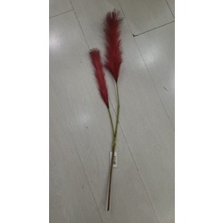 P264.894759 İkili Yapay Çiçek Tüy 75cm Roven Kırmızı Pampas 1 Adet