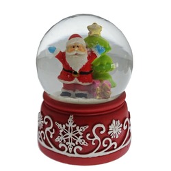 DGP-2404 Giftpoint 9cm Kar Küre Noel Baba Yılbaşı Çam Ağaç 1 Adet