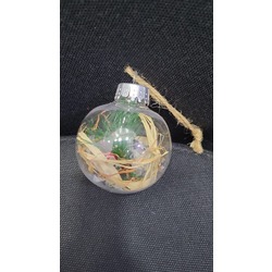 AB08LY86F1Q Asmalık Noel Süsleme Top Şeffaf Plastik Kırılmaz Doldurulabilir 1 Adet