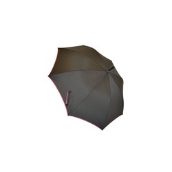 BG7-101 Umbrella Pembe Şeritli Siyah Uzun Şemsiye Baston 103cm çap , 85,6cm uzunluk 1 Adet