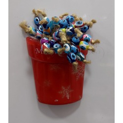 A0273079344 10x6cm Kırmızı Mutlu Yıllar Yeniyıl Yılbaşı Noel Cam Magnet Hediyelik 1 Adet