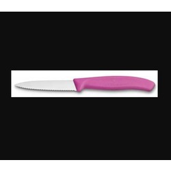 VT 6.7636.L115 Victorinox Mutfak SwissClassic 8cm Tırtıklı Soyma Bıçağı Pembe Sivri