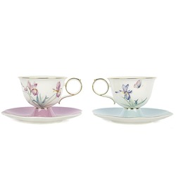 P367.389413 Lilyum 2'li Çay Fincan Set 250cc Butik Porselen Mutfak Sofra