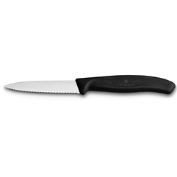 VT 6.7633 Victorinox 8cm Siyah Tırtıklı Soyma Bıçağı SwissClassic Mutfak 1 Adet