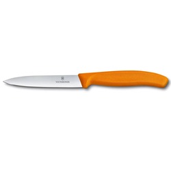 VT 6.7706.L119 Victorinox 10cm Turuncu Düz Soyma Bıçağı SwissClassic Mutfak 1 Adet