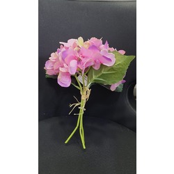 366-060MLP09 Yapay Çiçek Ortanca Hydrangea Bundle x3 Leaves 11,5inch Lilac 1 Adet