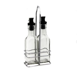 09704339060 KLT Yağlık Sirkelik Set 2'li Siyah 150ml Mutfak Gereç Gövde Cam