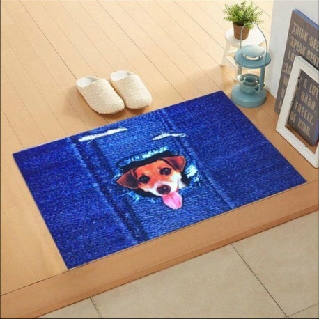 103TRYRKO2050 Home Trendy Kapı Paspas 45x75cm Yaramaz Köpek İç Dış 1 Adet