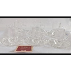 358581 6'lı Cam Likör Bardağı Aurea Demitasse Royal Crystal Rock %24 Kurşun Kristal İtalya