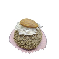 B132514195308075 Yapay Tatlı Brigadeiro Öpmek Çikolata Figür 6x4cm 1 Adet