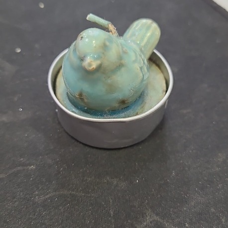 160314032026 kuş tealight mum metal altlıklı 1 adet