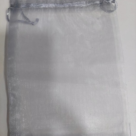 TEKLIC8816 Gri Boy 18x12cm Tül Kese Şeffaf Hıdırellez Takı Altın İçin Düğün Davet 1 Adet