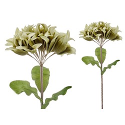 1GJ-4027B Lilyum Yeşil Beyaz 76cm Decorative Yapay Dekoratif Yapraklı Dal 1 Adet