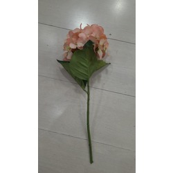 33-2145 Yapay Çiçek Ortanca Hydrangea Leaves 66cm Salmon 1 Adet