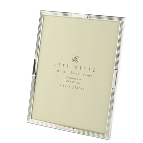 P158.391287 Gümüş Metal Çerçeve 20x25cm Dekoratif Hediyelik Life Style Photo 1 Adet