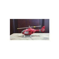 Kırmızı Helikopter Şeklinde Masa Saati