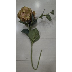 33-1722 Yapay Çiçek Ortanca Hyrangea Spray Leaves 31inch Pink Green 1 Adet